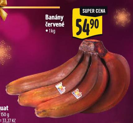 BANÁNY ČERVENÉ
