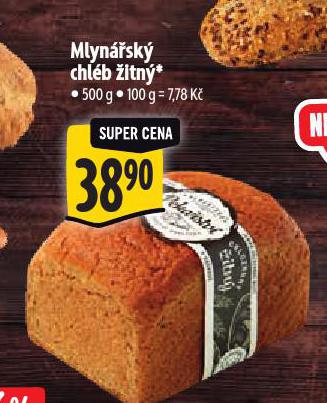 MLYNÁŘSKÝ CHLÉB ŽITNÝ