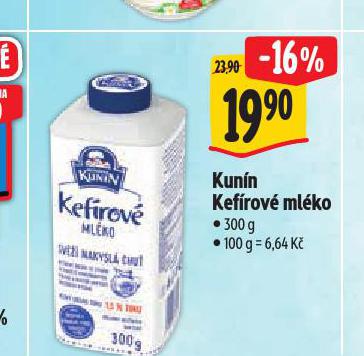 KUNÍN KEFÍROVÉ MLÉKO