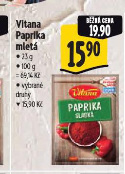 VITANA PAPRIKA MLETÁ