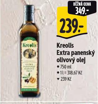 KREOLIS EXTRA PANENSKÝ OLIVOVÝ OLEJ