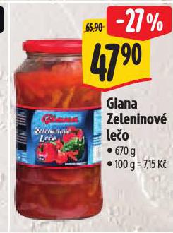 GIANA ZELENINOVÉ LEČO