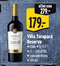 VINA TARAPACÁ RESERVA