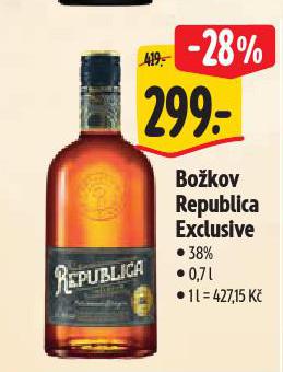 BOŽKOV REPUBLICA EXCLUSIVE