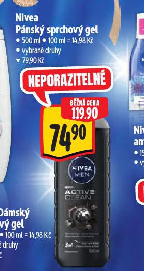 NIVEA SPRCHOVÝ GEL