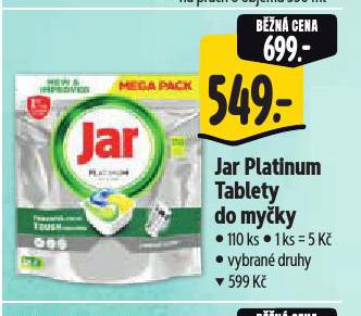 JAR TABLETY DO MYČKY