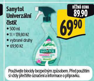 SANYTOL UNIVERZÁLNÍ ČISTIČ
