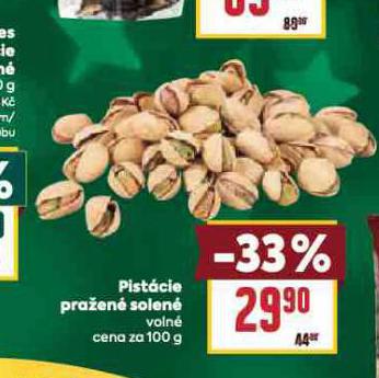 PISTÁCIE PRAŽENÉ SOLENÉ