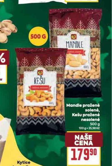 KEŠU PRAŽENÉ NESOLENÉ