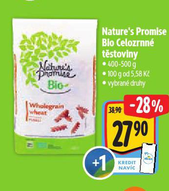 BIO CELOZRNNÉ TĚSTOVINY