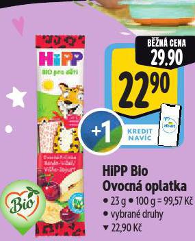 HIPP BIO OVOCNÁ OPLATKA