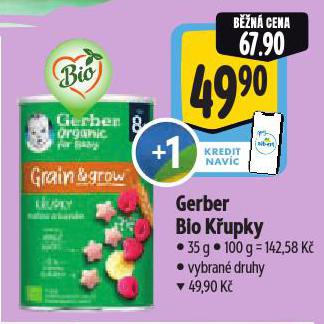 GERBER BIO KŘUPKY