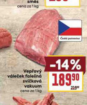 VEPŘOVÝ VÁLEČEK FALEŠNÁ SVÍČKOVÁ