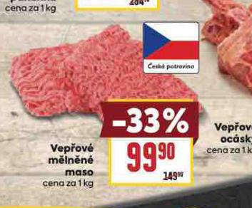 VEPŘOVÉ MĚLNĚNÉ MASO