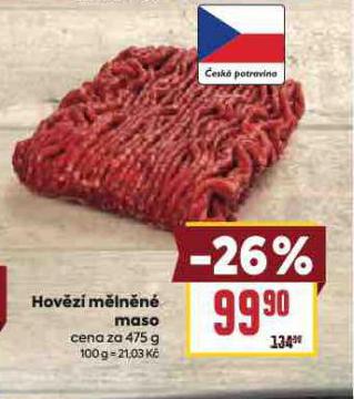 HOVĚZÍ MĚLNĚNÉ MASO