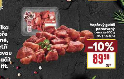 VEPŘOVÝ GULÁŠ PORCOVANÝ