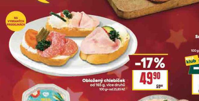 OBLOŽENÝ CHLEBÍČEK