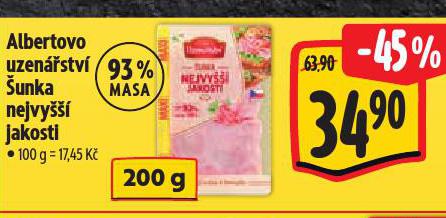 ŠUNKA NEJVYŠŠÍ JAKOSTI