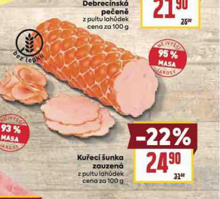 KUŘECÍ ŠUNKA ZAUZENÁ