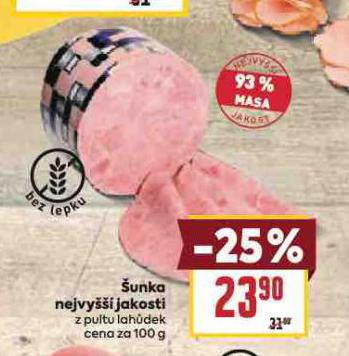 ŠUNKA NEJVYŠŠÍ JAKOSTI