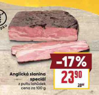 ANGLICKÁ SLANINA SPECIÁL
