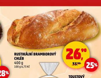 RUSTIKÁLNÍ BRAMBOROVÝ CHLÉB