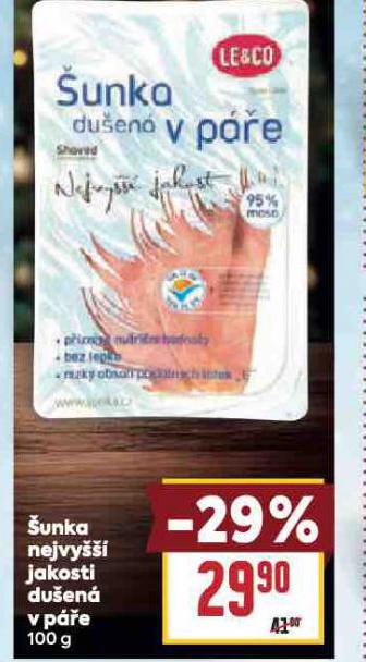 ŠUNKA NEJVYŠŠÍ JAKOSTI