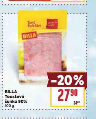 BILLA TOUSTOVÁ ŠUNKA 90%