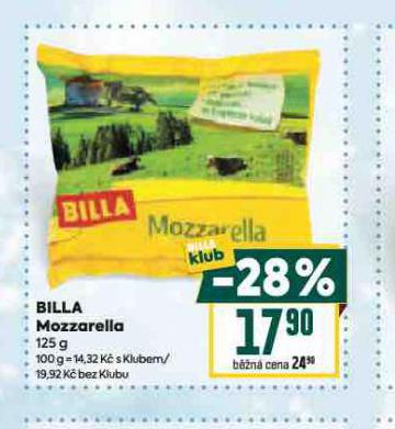 BILLA MOZZARELLA