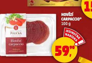 HOVĚZÍ CARPACCIO