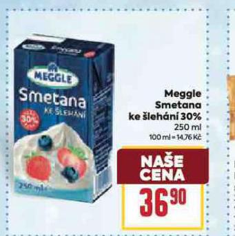 MEGGLE SMETANA KE ŠLEHÁNÍ 30%