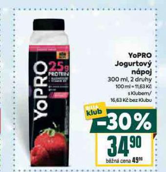 YOPRO JOGURTOVÝ NÁPOJ