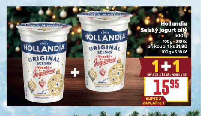 HOLLANDIA SELSKÝ JOGURT BÍLÝ