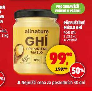 PŘEPUŠTĚNÉ MÁSLO GHÍ