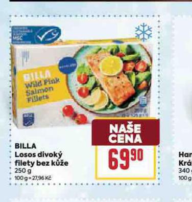 BILLA LOSOS DIVOKÝ FILETY BEZ KŮŽE
