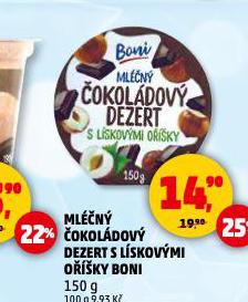 MLÉČNÝ ČOKOLÁDOVÝ DEZERT S LÍSKOVÝMI OŘÍŠKY