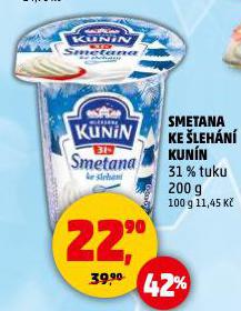 KUNÍN SMETANA KE ŠLEHÁNÍ