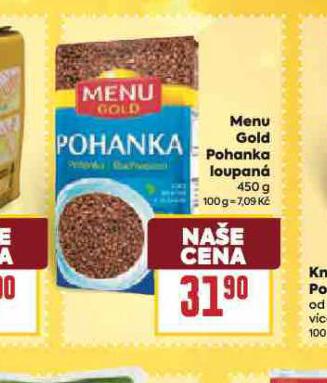 MENU GOLD POHANKA LOUPANÁ