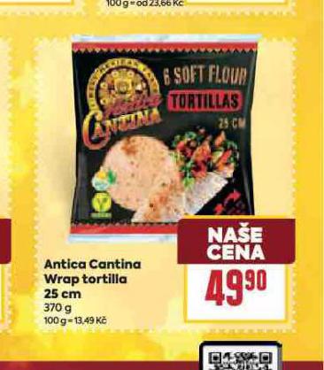 ANTICA CANTINA WRAP TORTILLA 25 CM