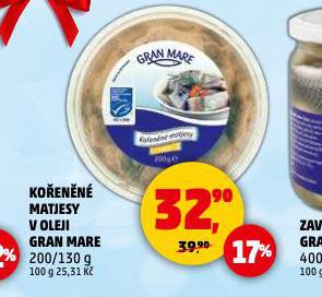 KOŘENĚNÉ MATJESY V OLEJI GRAN MARE