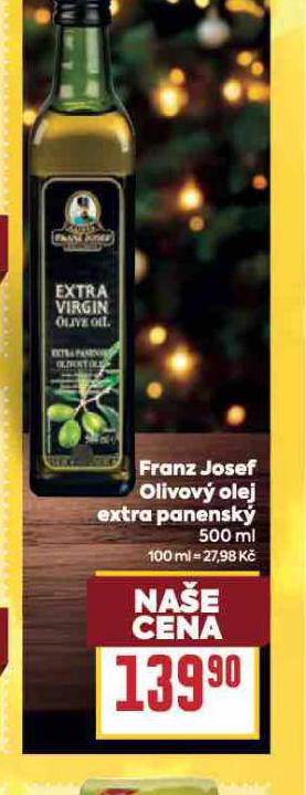FRANZ JOSEF OLIVOVÝ OLEJ EXTRA PANENSKÝ