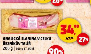 ANGLICKÁ SLANINA V CELKU