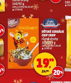 DĚTSKÉ CEREÁLIE CRIP CROP