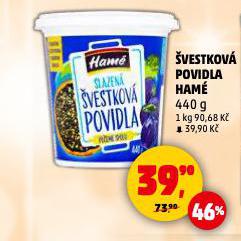 ŠVESTKOVÁ POVIDLA HAMÉ