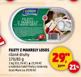 FILETY Z MAKRELY LOSOS