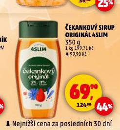 ČEKANKOVÝ SIRUP 4SLIM