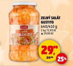 ZELNÝ SALÁT GUSTITO