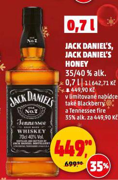 JACK DANIEL'S HONEY