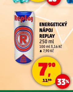 REPLAY ENERGETICKÝ NÁPOJ