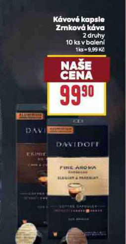 KÁVOVÉ KAPSLE ZRNKOVÁ KÁVA